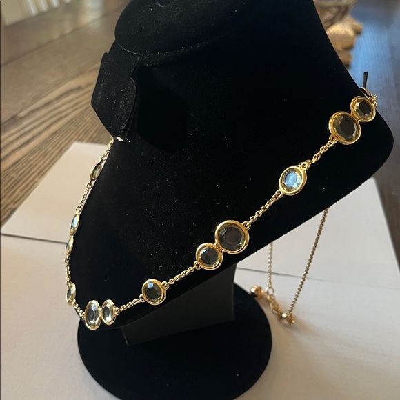 Kate Spade long Goldtone and glass necklace - Picture 4 of 12